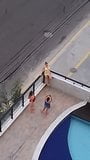 3 women at the pool (non-nude) - part II snapshot 18