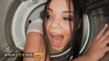 Charlie Dean Finds Sofia Lee In The Dryer With Her Ass Sticking Out He Can't Resist - Brazzers snapshot 4