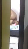cheating wife got fucked by her bbc bro that was visiting and cuckold was watching and filming from the door snapshot 3