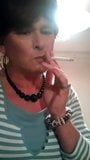 Sissy Slut Tarted Up Smoking For Master snapshot 1