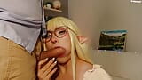 Elf Princess Zelda เย็ดคอสุดลึกและเย็ดควยใหญ่ของพระผู้ช่วยให้รอด - Story Porn snapshot 3