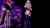 R18 mmd blackpink - kiii this love kda striptease snapshot 1