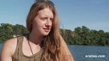 Alba Rubbing Her Sweet Pussy Down by the Lake snapshot 15