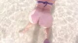 Pissing on her ass on public beach snapshot 3