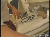 Stockinged Blonde Dildos Inside The Clinic snapshot 5