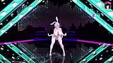 Сексуальная мясистая девушка-зайчик танцует + секс с насекомым (3D хентай) snapshot 4