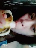 Filipina Julie blowjob with a banana snapshot 10