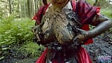 Red Riding Hood in Forest mud full video snapshot 7