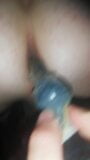 Fingering and playing with a black dildo in my CDs ass snapshot 7