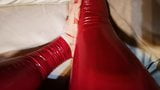 Bachata glänzender Latex, PVC-Gummi, Hosen-Leggings snapshot 8