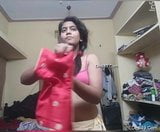 Cute Telugu Girl Wearing Cloths after Bathing snapshot 8