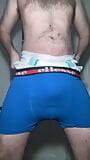 Diaper Boy tests new underwear with a Huge Full Diaper snapshot 11