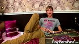 Young blond Connor Levi interviewed before wanking big cock snapshot 9