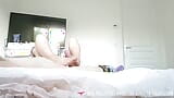 Vends-ta-culotte - înregistrare sexuală cu cuplu de amatori cu o fată sexy în ciorapi care suge pula și este futută snapshot 9