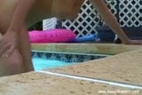Amateurs Having Fun At The Pool Just To Arouse Each Other snapshot 13