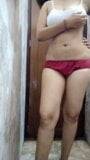 Hot pahari girl navel showing to her boyfriend ant bathing snapshot 3