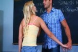 Hot blonde Vanessa Cage got a better grade fucking her teacher snapshot 2