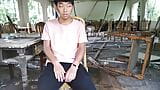 china boy Masturbation cum cute restaurant ruins snapshot 1