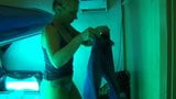 Selfpiss at Tanning Bed snapshot 2