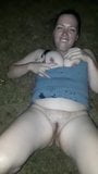 Fat Slut Nasty Jess Pissing on herself snapshot 4