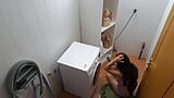 Horny Married Mom Fucks the Handyman on The Laundry Machine snapshot 8