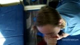 DOPPIA SBORRA IN BOCCA PER VIAGGIATORE CUTIE IN TRENO snapshot 18