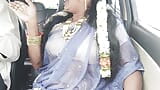 Car sex, telugu dirty talks, silk aunty with hyd driver crezy romantic journey snapshot 3