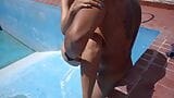 I fuck my neighbor without a condom while I fill the pool snapshot 7