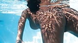 Big tits Latina babe Yorgelis pleasure swimming snapshot 13