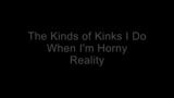 THE KINDS OF KINKS I DO WHEN I'M HORNY - REALITY snapshot 1