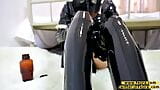 Fejira com Girl in a full latex suit fondling bondage snapshot 4