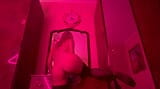 Masturbating in the bathroom in neon light snapshot 8