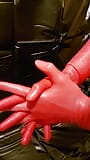 Today is it Red - Red Latex Gloves snapshot 2