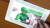 Arte erótico o dibujo de sexy india bhabhi enamorada de un extraterrestre extraterrestre snapshot 3