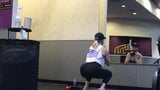 Blonde Working out. snapshot 5