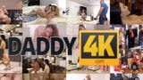 Daddy4k. oude man slaagt erin om de sexy vriendin van zoon te verleiden in een lege bar snapshot 2