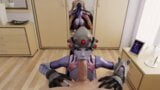 Widowmaker Sucking Dick and Swallowing Cum - POV Blowjob snapshot 2