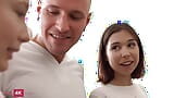 Tea Mint & Thea Lun - Zwei bisexuelle teenager teilen einen harten schwanz snapshot 2