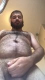 Sexy hairy uncut bear cub from East Mids wanks and cums snapshot 2