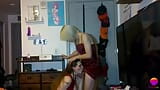 Shemale fucks Petite transgirl for the first time in the New Year snapshot 2