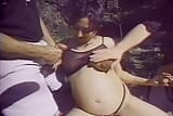 Pregnant slut pounded in outdoor threesome snapshot 5