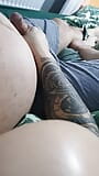 Tattooed step mom almost caught by Husband while handjob step son dick snapshot 16