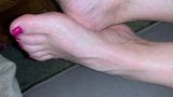 Sexy feet cute toes of wife snapshot 10