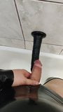 Cumshot on my bbc dildo snapshot 2