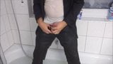 Wet Messy Pee Cum im Anzug snapshot 20