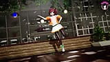 Matsuri - Cute Teen Dancing + Gradual Undressing + Sexy Cowgirl (3D HENTAI) snapshot 3