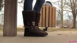 Chasity в ugg boots shoeplay, toms shoeplay snapshot 6