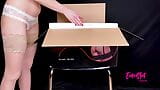 Euroslut Tantaly Unboxing Lesbian Tribbing Clit Fucking Trainer snapshot 9