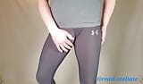 Big Bulge in Black Spandex Leggings snapshot 6