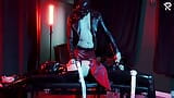 heavy rubber masked german latexgirl stretched and tickled snapshot 15
